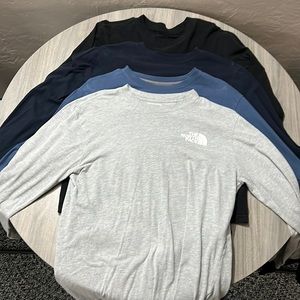 mens the north face long sleeve box tee shirt size medium BUNDLE ONLY